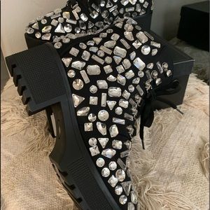 Azalea Wang Bling Boots Size 10 Women New/ Never Worn